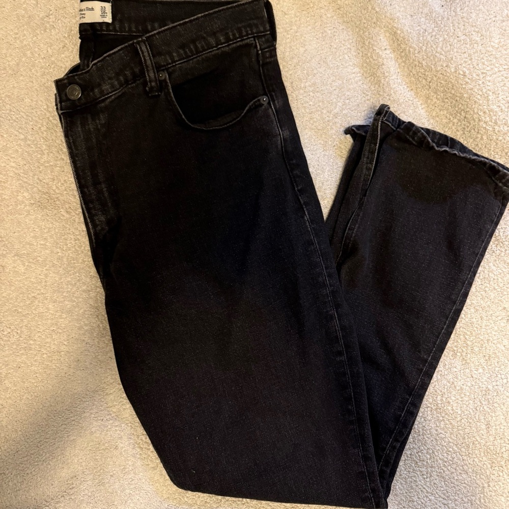 Abercrombie & Fitch High Rise Skinny Jeans - Black